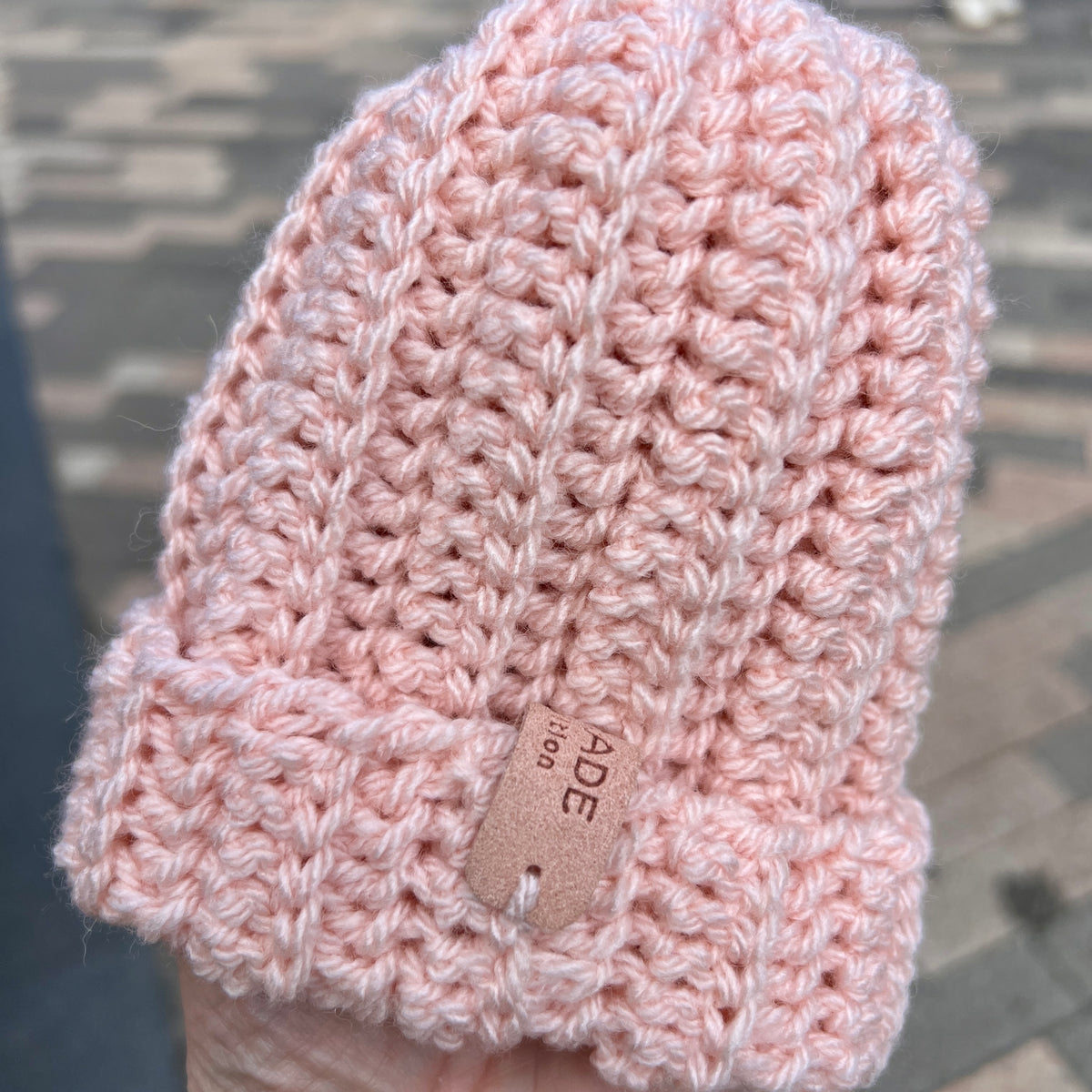 Crochet Beanie Hat - Baby 3-6 months