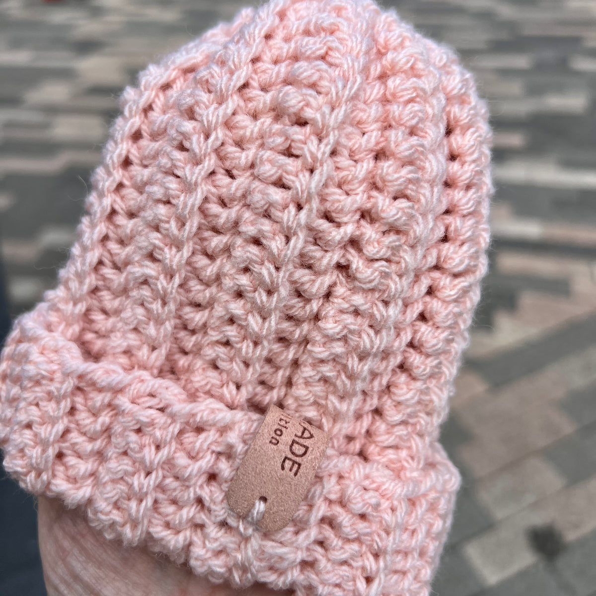 Crochet Beanie Hat - Baby 3-6 months