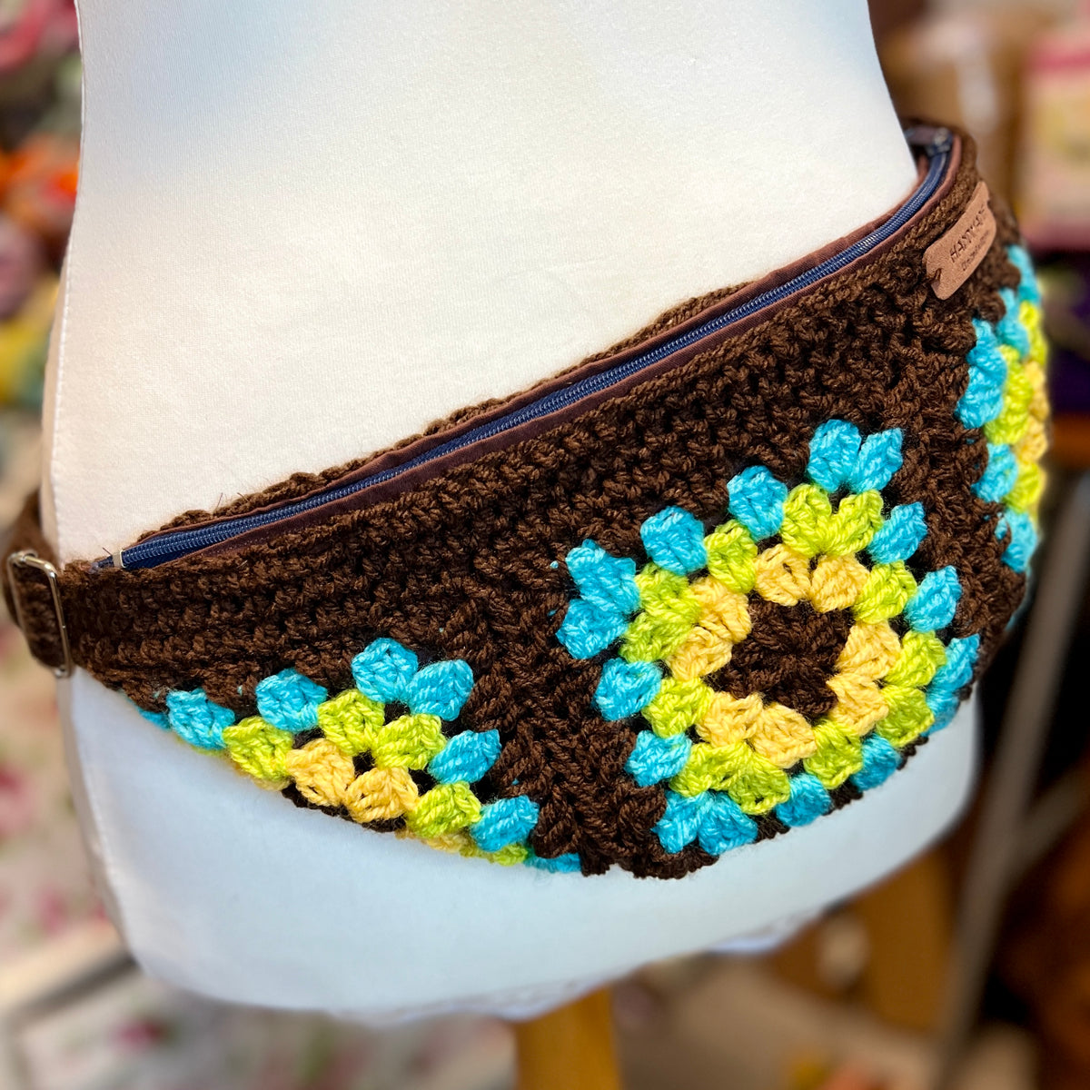 Granny Square Crochet Bum Bag