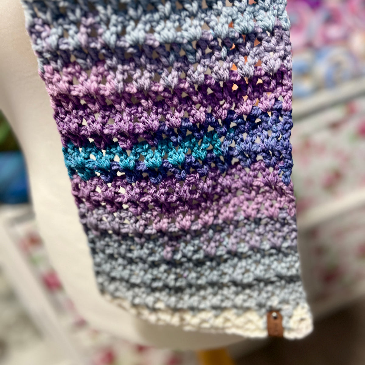 Mystery 'V Stitch' Crochet Scarf