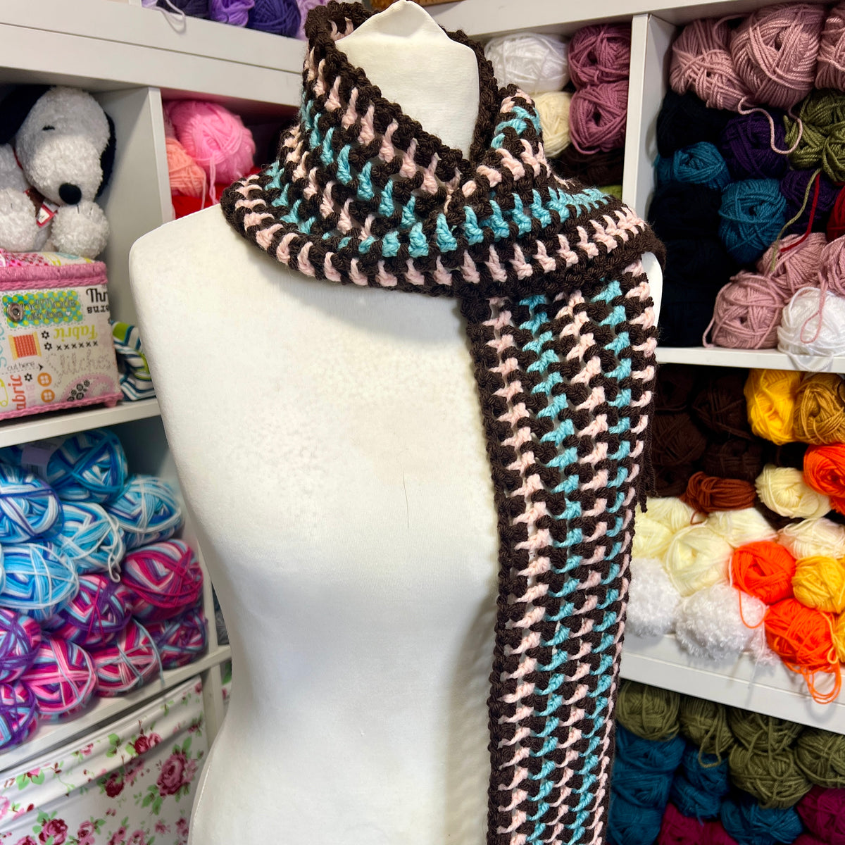 Crochet Scarf with tassels